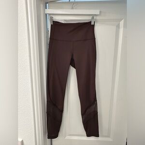 Burgundy Lululemon Run Tights